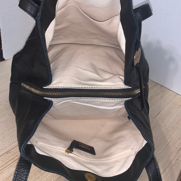 Margot New York Marcie Marcy Handbag Buttery Leather Black Classic Old Money - Picture 9 of 16